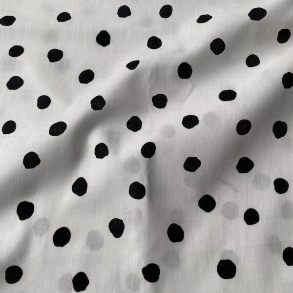 Cotton Poplin Printed Fabric – Korean INS Style for Dresses & Homewear