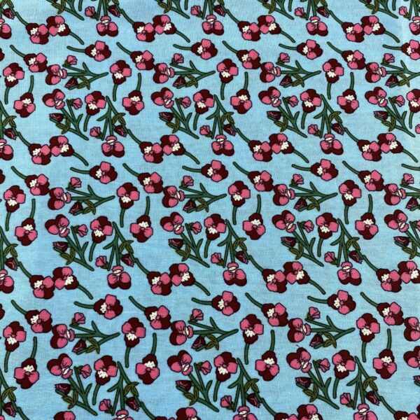 主图-03 Cotton Poplin Floral Print Fabric – Country Style for Summer Dresses & DIY Sewing