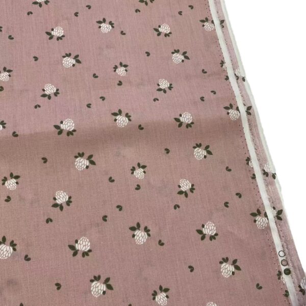 Vintage Country Floral Cotton Poplin Fabric – 100% Cotton Reactive Printed Dress Material