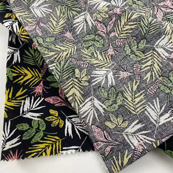 100% Cotton Reactive Printed Fabric — Summer Breeze Poplin Cloth for Bedding & DIY Projects