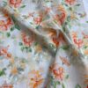 Cotton Digital Printed Fabric — Combed Cotton Retro Floral Dress Material