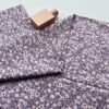 100% Cotton Reactive Printed Poplin Fabric — Pastoral Floral Pattern for Summer Dresses & Crafts