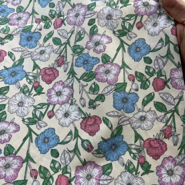 100% Cotton Reactive Printed Summer Floral Fabric — DIY Shirt & Dress Material