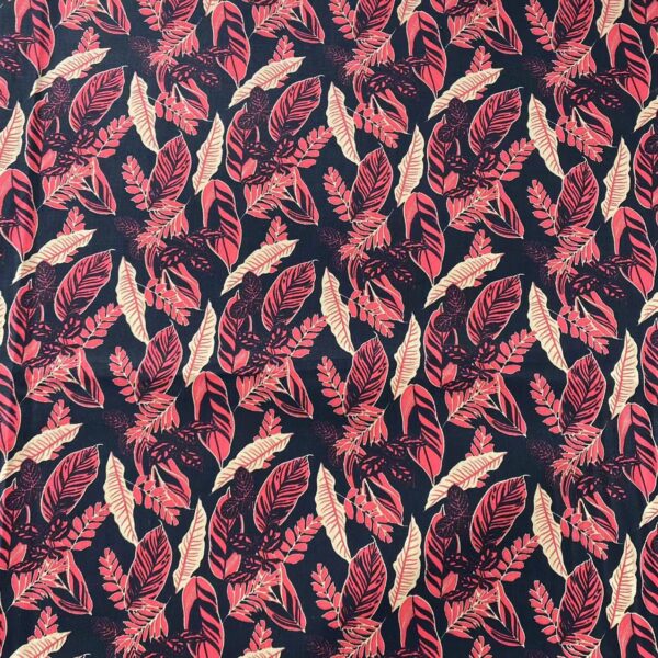 100% Cotton Printed Poplin Fabric – Hawaiian Summer Floral Dress Material