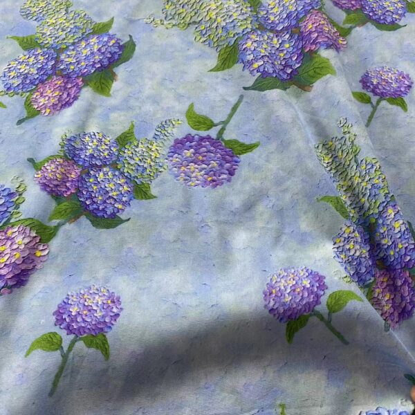 Cotton Digital Printed Fabric 3D Oil Painting Countryside – Kids & Women Dress Material