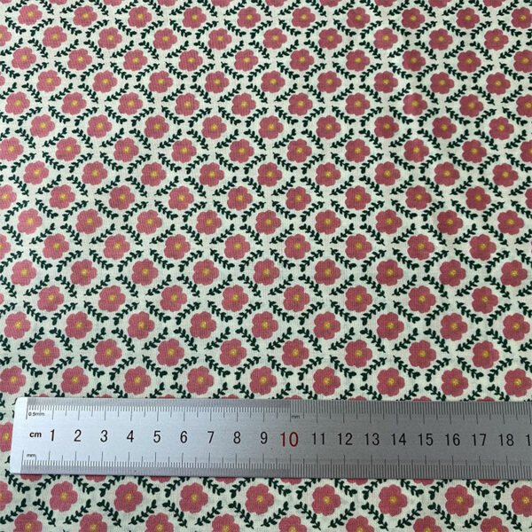 100% Cotton Floral Printed Fabric — Fresh Pastoral Poplin for Summer Wear