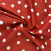 100% Cotton Printed Plain Weave Fabric — Polka Dot Design