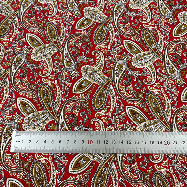 Cotton Paisley Print Fabric — Ethnic Style Shirt & Dress Material