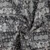 100% Cotton Paisley Poplin Fabric — Classic Bandana Shirt & Dress Material