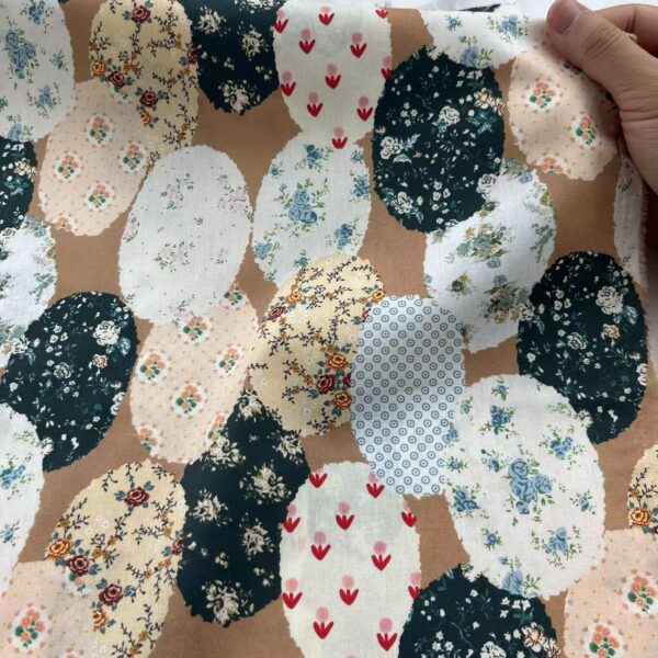 100% Cotton Korean-Style Patchwork Floral Fabric — Women & Kids Homewear Material