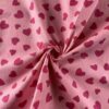100% Cotton Poplin Printed Heart Fabric — Soft Romantic Dress Cloth