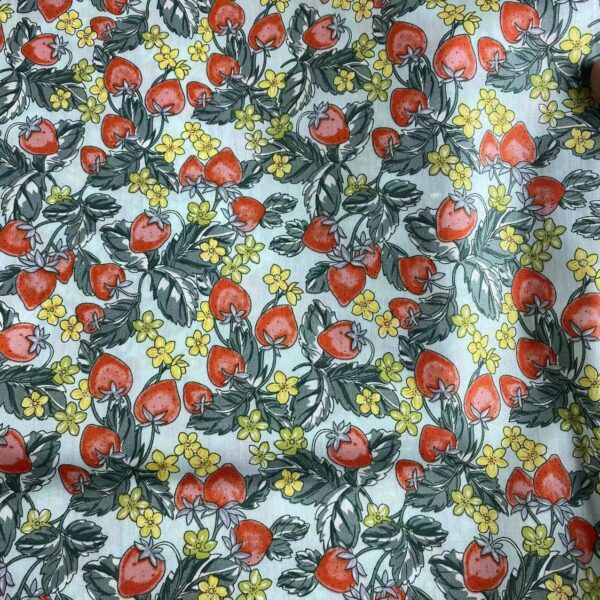 100% Cotton Poplin Printed Small Floral Fabric — Spring Summer Fashion & Home Textile