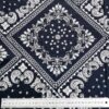 Vintage Paisley Cotton Poplin Fabric — Ethnic Style Bandana Material