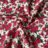 Pastoral Rose Wreath Digital Print 100% Cotton Fabric — Dresses, Kidswear & DIY