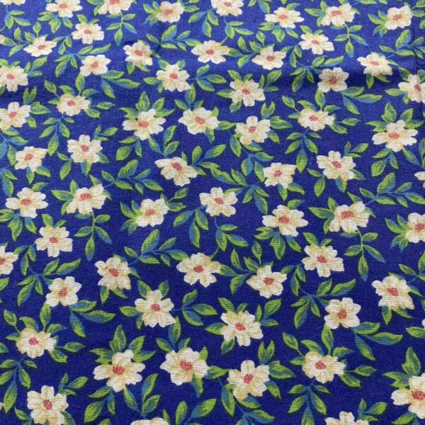 Thick Cotton Brushed Fabric with Pastoral Small Floral Print — Jackets, Loungewear & DIY