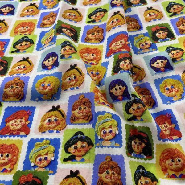3D Oil-Painting Cartoon Portrait Cotton Fabric — Kids, Women & Menwear