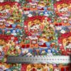 40s Cotton Digital Print Fabric – Korean INS Christmas Cartoon Pattern for Women’s & Kidswear