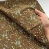 40s Cotton Poplin Reactive Print Fabric – Vintage Paisley Pattern for Shirts & DIY Crafts