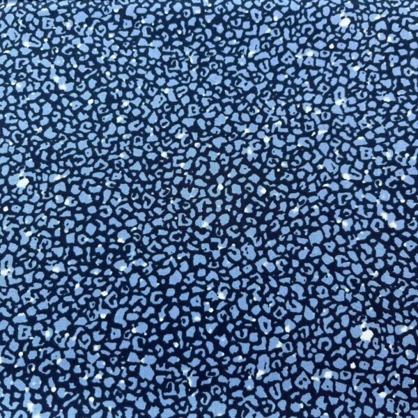 40s Cotton Poplin Printed Fabric – Mini Leopard Print for Shirts & DIY Crafts