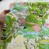 主图-04 Cotton Poplin Digital Printed Fabric – Cute Panda Dress Material