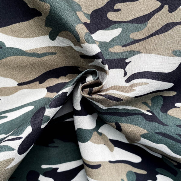 主图-04 100% Cotton Poplin Camouflage Fabric — Soft Camo Print for Summer Clothing