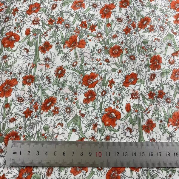 60s Cotton Poplin Mini Floral Fabric – Kids & Women’s Dresses