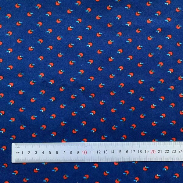 Brushed Cotton Floral Print Fabric – Thick Soft Material for Jackets, Homewear & Pet Clothes