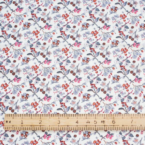 Pastoral Floral Printed Cotton Poplin Fabric – 100% Cotton for Summer Dresses & Kidswear