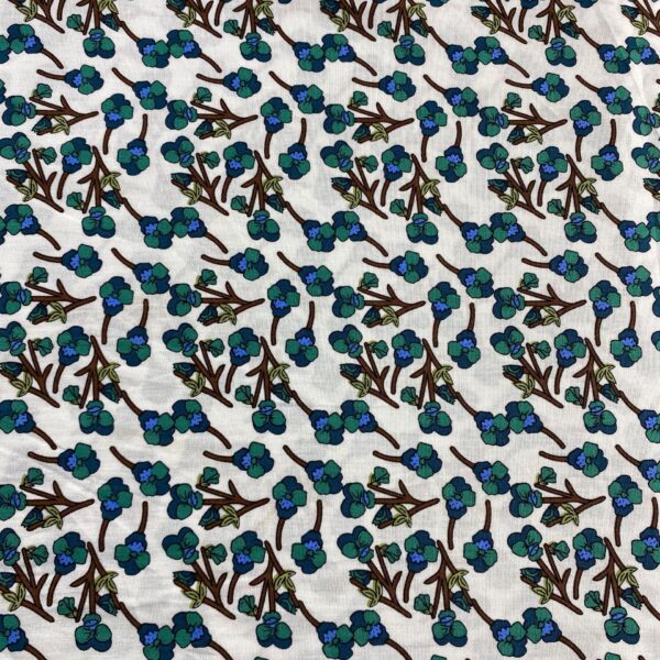 主图-04 Cotton Poplin Floral Print Fabric – Country Style for Summer Dresses & DIY Sewing