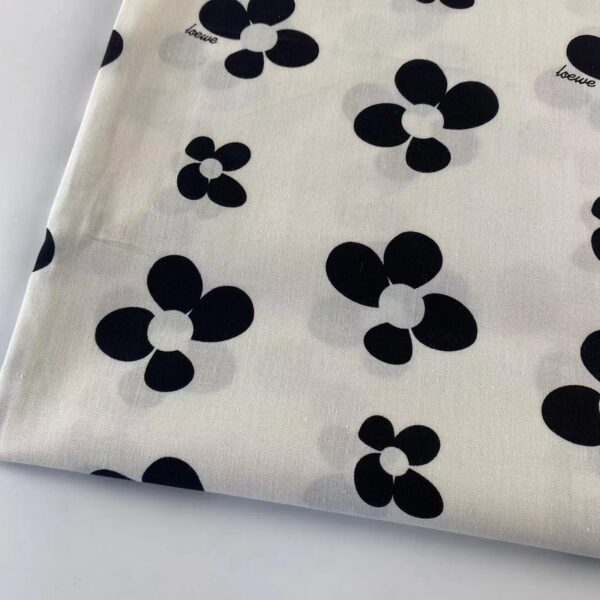 100% Cotton Poplin Printed Fabric — Butterfly Floral Fabric for Dresses & Shirts