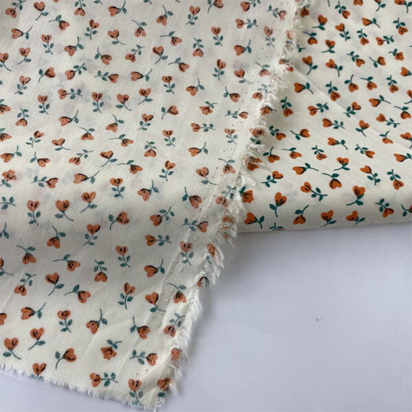 100% Cotton Plain Weave Floral Fabric — Charming Dress & Apparel Material