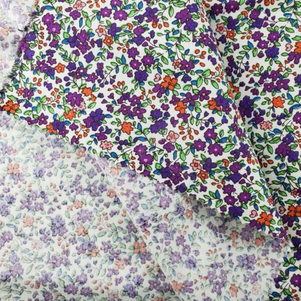 100% Cotton Printed Lawn Fabric — Fresh Floral Summer Material