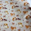 Cotton Digital Printed Fabric — Cartoon Dogs & Bears for Kids