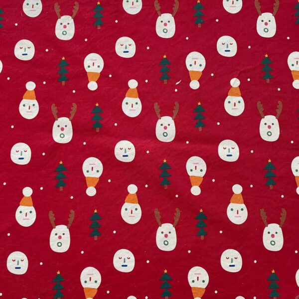 100% Cotton Digital Printed Fabric — Christmas DIY Craft Cloth