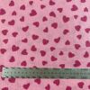 100% Cotton Poplin Printed Heart Fabric — Soft Romantic Dress Cloth