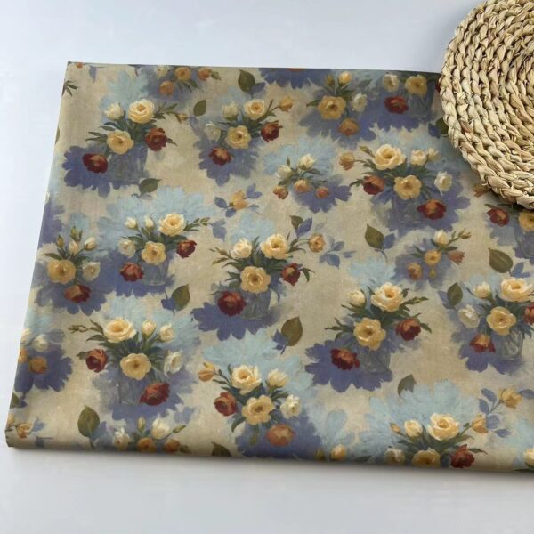 主图-05 Premium 60s Cotton Poplin Digital Print Fabric — Soft High-Density Cotton for Fashion Dresses & Kidswear