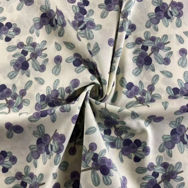 Spring Summer Small Floral Cotton Poplin Fabric — Lightweight Printed Fabric for Dresses, Kidswear & Anti-Mosquito Pants