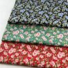 40s Cotton Poplin Floral Fabric – Countryside Bloom Print for Summer Sewing