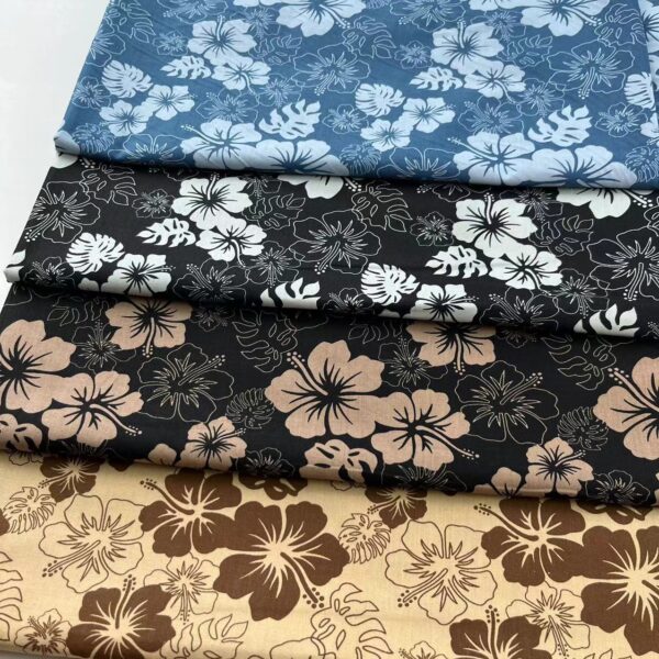 40s Cotton Poplin Fabric – Vintage Countryside Floral Print