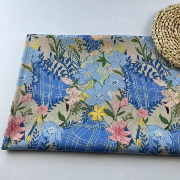 High-Density Cotton Digital Printed Fabric – Premium Dress Material