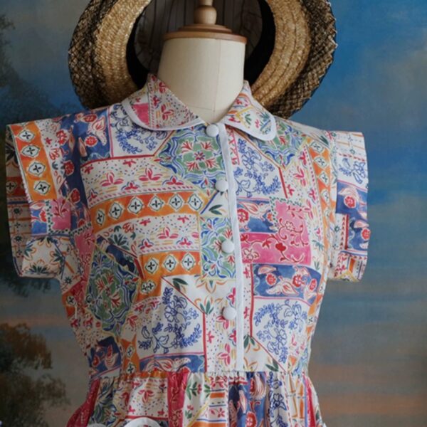 Hong Kong Style Plaid Digital Printed Cotton Fabric – Fashion Shirting Cloth