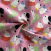 60s Cotton Cartoon Dog Print Fabric – Kidswear & Dress Material