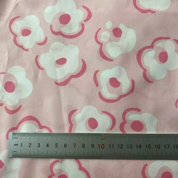60s Cotton Floral Poplin Fabric – Small Flower Print for Dresses & Kidswear
