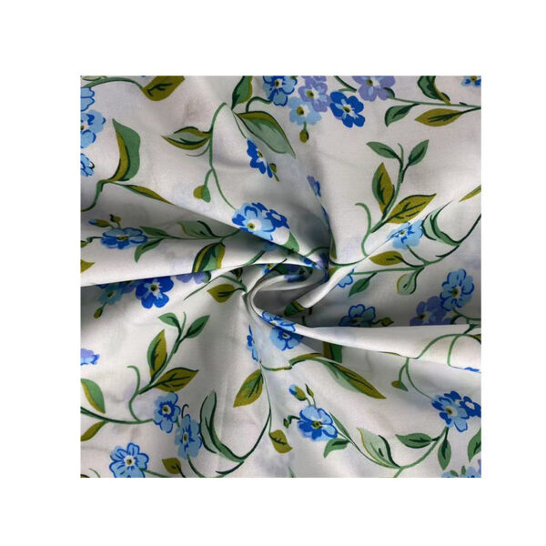 Cotton Floral Print Fabric – 60s Plain Weave Garden Style for Girls’ Dresses & DIY Sewing