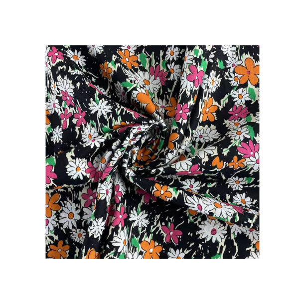 Cute Daisy Cotton Fabric for Kidswear – Soft Printed Cotton Poplin for Dresses & DIY Sewing