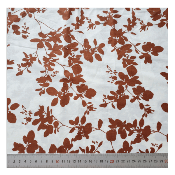 主图-05 Cotton Printed Fabric — Black & White Botanical — Vintage French Style