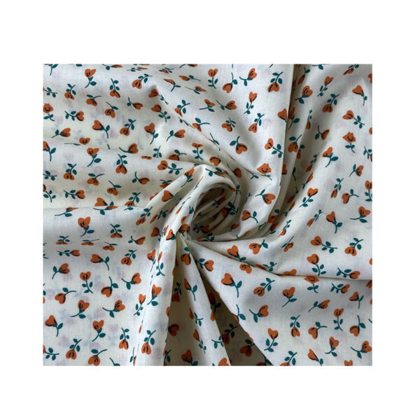100% Cotton Plain Weave Floral Fabric — Charming Dress & Apparel Material
