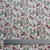 40s Reactive Printed Cotton Fabric — Floral Poplin for Dresses & DIY Crafts