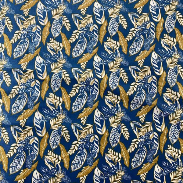 100% Cotton Printed Poplin Fabric – Hawaiian Summer Floral Dress Material