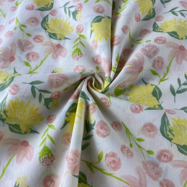 主图-05 Cotton Printed Poplin Fabric — Korean Pastoral Style Dress Material